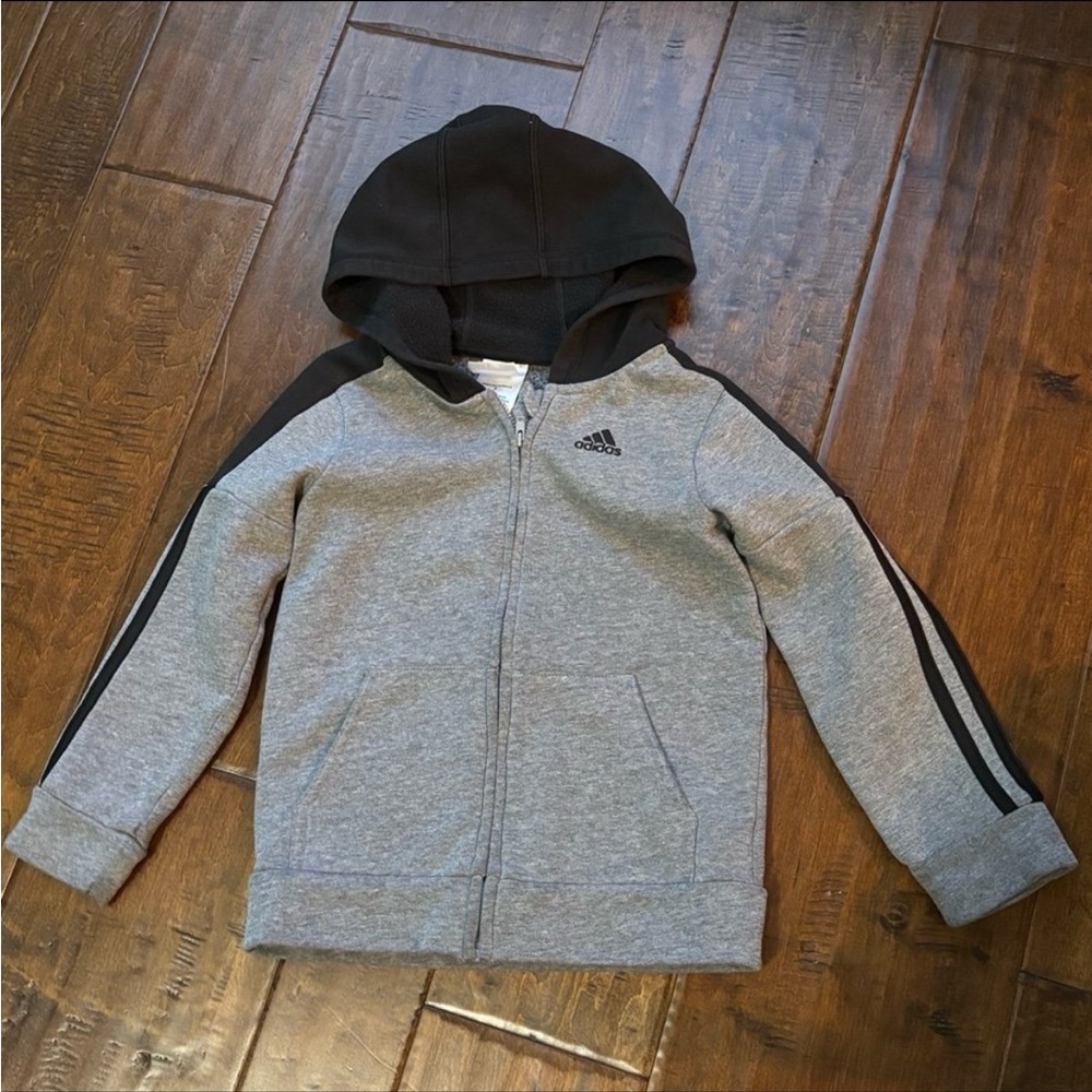 Boys Adidas Hoodie Zip Up